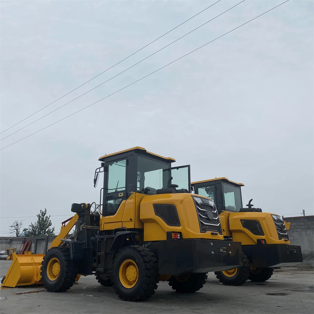 CE Certified 1 Ton 1.2 Ton 1.5 Ton Small Wheel Loader Front Backhoe Skid Steer Loader Wheeled Forklift