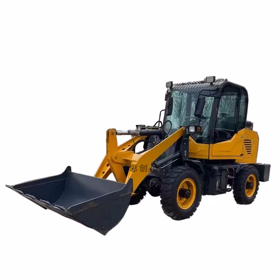 Mini/petit/grand/grand chargeur sur roues de pelle frontale de route minière agricole de 6 tonnes avec moteur Weichai Steyr/Cummins et godet à charbon et pince à bûches et 3.2